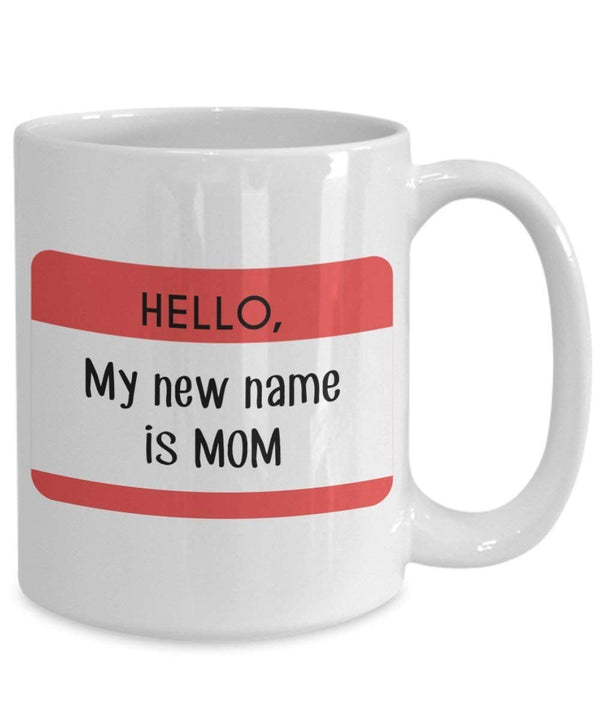 Spreadpassion Hello My New Name Is Mom Tasse – Funny Tee Hot Cocoa Kaffeetasse – Neuheit Geburtstag Weihnachten Jahrestag Gag Geschenke Idee Weiß Variant Sold Out Or Unavailable