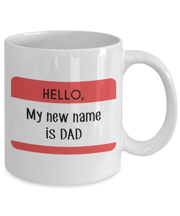 Spreadpassion Hello My New Name Ist Dad Tasse – Funny Tee Hot Cocoa Kaffeetasse – Neuheit Geburtstag Weihnachten Jahrestag Gag Geschenke Idee Weiß Variant Sold Out Or Unavailable