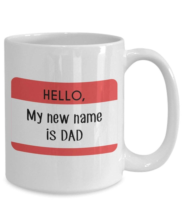 Spreadpassion Hello My New Name Ist Dad Tasse – Funny Tee Hot Cocoa Kaffeetasse – Neuheit Geburtstag Weihnachten Jahrestag Gag Geschenke Idee Weiß Variant Sold Out Or Unavailable