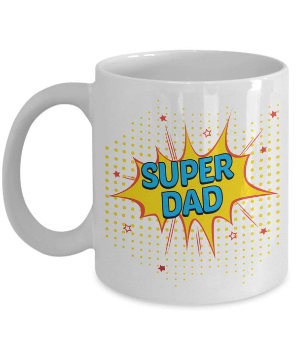 spreadpassion Kaffee Tassen die sagen Super Dad – Funny Tee Hot Cocoa Kaffeetasse – Neuheit Geburtstag Weihnachten Jahrestag Gag Geschenke Idee Weiß Variant sold out or unavailable
