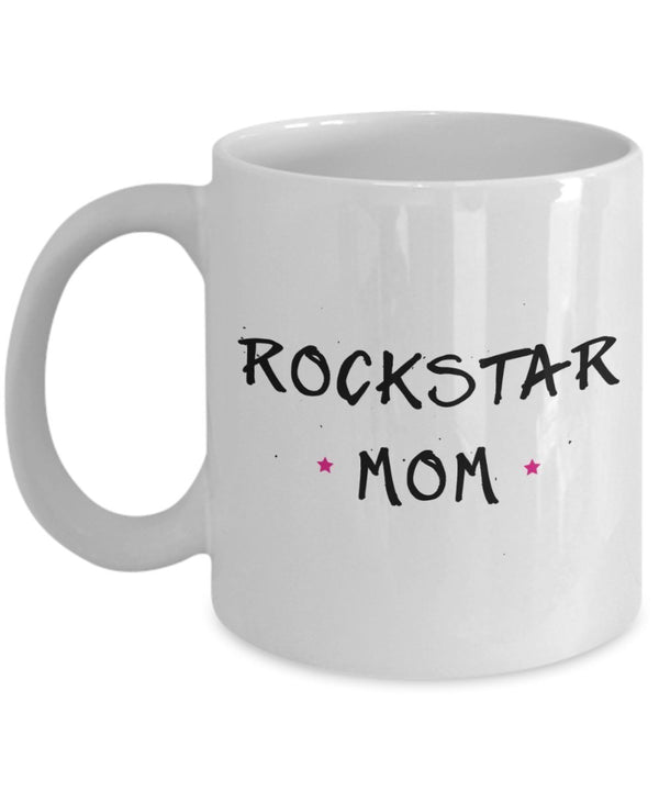 spreadpassion Mom Rockstar Mug- Funny Tea Hot Cocoa Coffee Cup - Novelty Birthday Christmas Anniversary Gag Gifts Idea White Variant sold out or unavailable