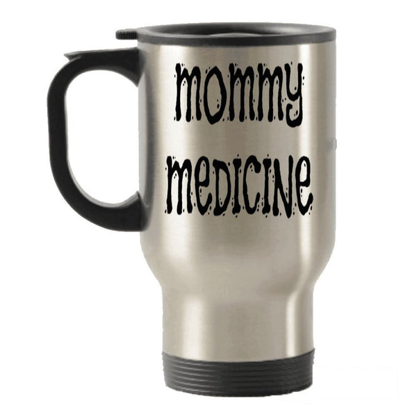 spreadpassion Mommy Medicine Travel Insulated Tumblers Mug - Funny Gift Present For Mom - Tea Hot Chocolate Wine