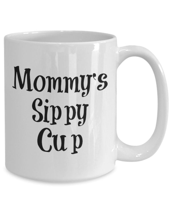 Spreadpassion Mommy's Sippy Cup Mug - Coffee Cup - Tea Wine Hot Chocolate - Funny Gift White Variant Sold Out Or Unavailable