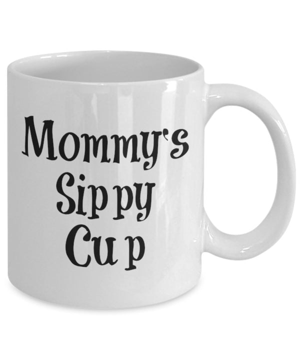 Spreadpassion Mommy's Sippy Cup Mug - Coffee Cup - Tea Wine Hot Chocolate - Funny Gift White Variant Sold Out Or Unavailable