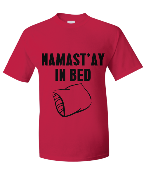 spreadpassion Namast'ay in bed Deep Red Variant sold out or unavailable