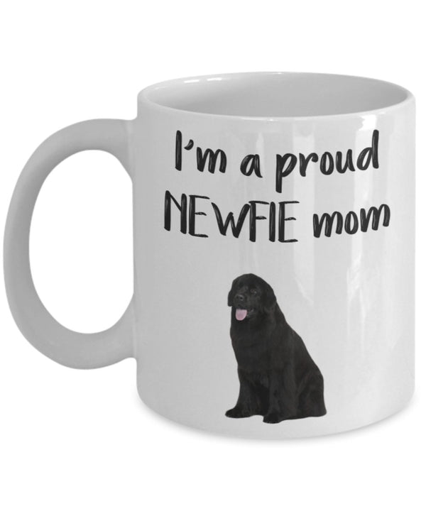 spreadpassion Newfie Mom Mug - Funny Tea Hot Cocoa Coffee Cup - Novelty Birthday Gift Idea White Variant sold out or unavailable