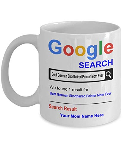 spreadpassion Personalized German Shorthaired Pointer Mom Mug - German Shorthaired Pointer Mom Gifts - Custom Mom Name - Dog Mother's Day Gifts