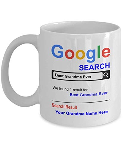 spreadpassion Personalized Grandma Mug - Best Grandma Ever Coffee Cup - Customized Name Grandma Gifts - Gift for Grandma - Thank you Basket gifts for Christmas Birthday Anniversary