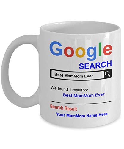 Spreadpassion Personalized MomMom Mug - Coffee Mug For Grandparents - Christmas Birthday Gifts