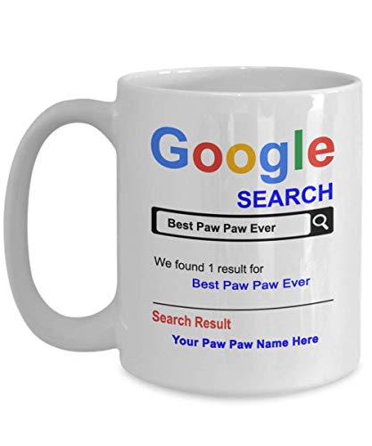 Spreadpassion Personalized Paw Paw Mug - Coffee Mug For Grandpa - Paw Paw Coffee Cup From Grandkids - PawPaw Mug For Grandfather