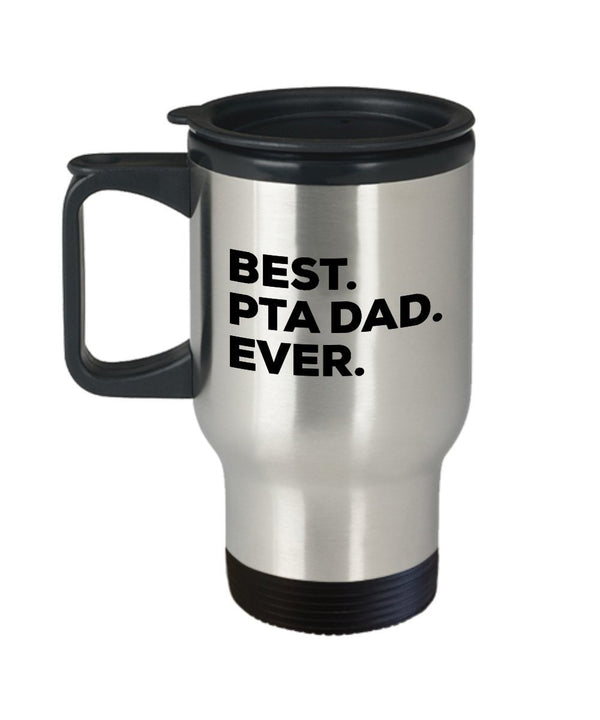 spreadpassion PTA Dad Gifts - Best PTA Dad Ever Trabel Mug - Funny - Birthday or Christmas Present