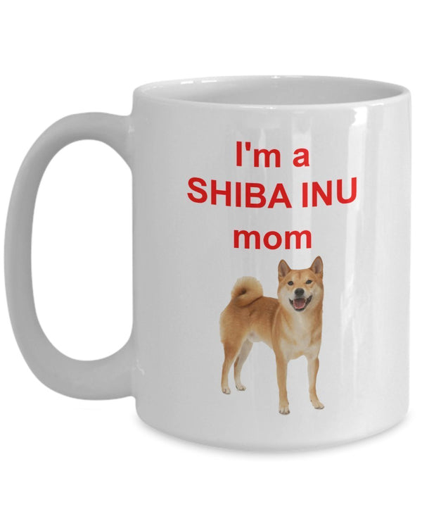 Spreadpassion Shiba Inu Mom Mug – I’m A Shiba Inu Mom - Funny Tea Hot Cocoa Coffee Cup - Novelty Birthday Christmas Anniversary Gag Gifts Idea White Variant Sold Out Or Unavailable