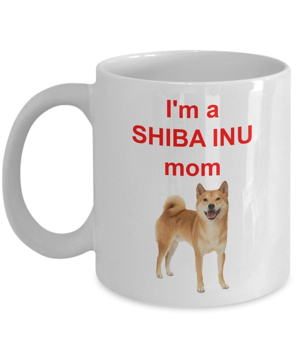spreadpassion Shiba Inu Mom Mug – I’m A Shiba Inu Mom - Funny Tea Hot Cocoa Coffee Cup - Novelty Birthday Christmas Anniversary Gag Gifts Idea White Variant sold out or unavailable