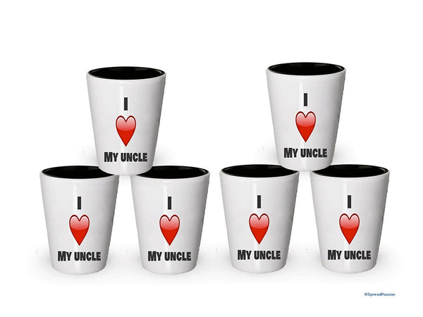 Spreadpassion I Love My Uncle Shot Glass (1)