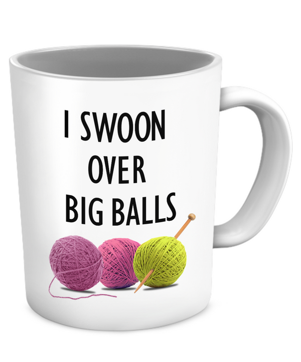 spreadpassion I swoon over big balls - mug