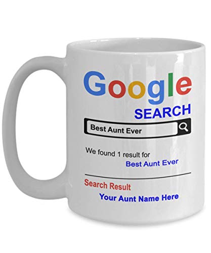 Spreadpassion SpreadPassion - Personalized Aunt Mug - Best Aunt Ever Coffee Cup 11 Oz & 15 Oz