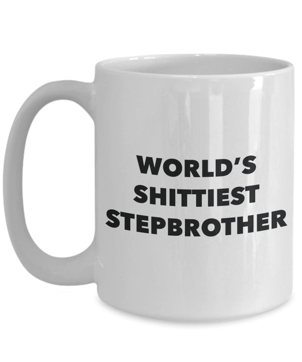 Spreadpassion Stepbrother Mug - Coffee Cup - World's Shittiest Stepbrother - Stepbrother Gifts - Funny Novelty Birthday Present Idea White Variant Sold Out Or Unavailable