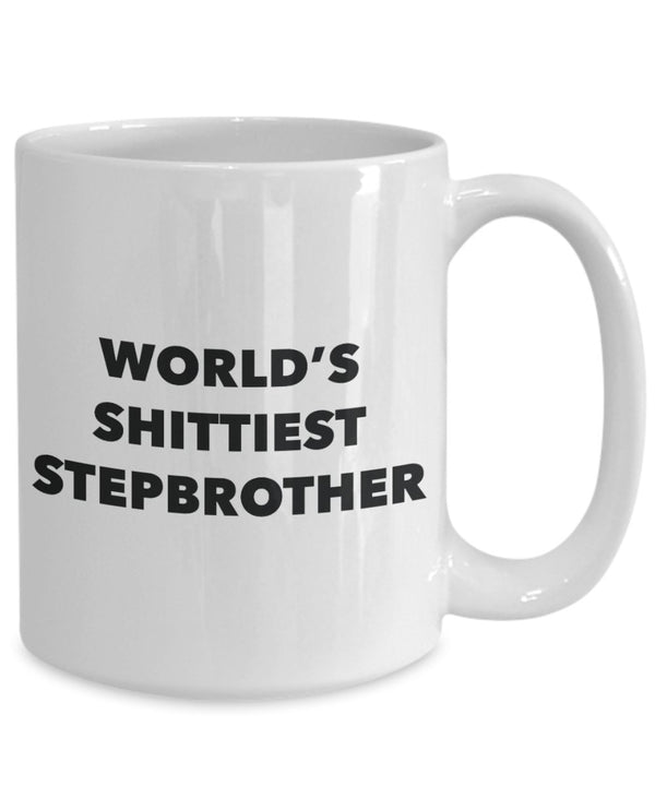 Spreadpassion Stepbrother Mug - Coffee Cup - World's Shittiest Stepbrother - Stepbrother Gifts - Funny Novelty Birthday Present Idea White Variant Sold Out Or Unavailable