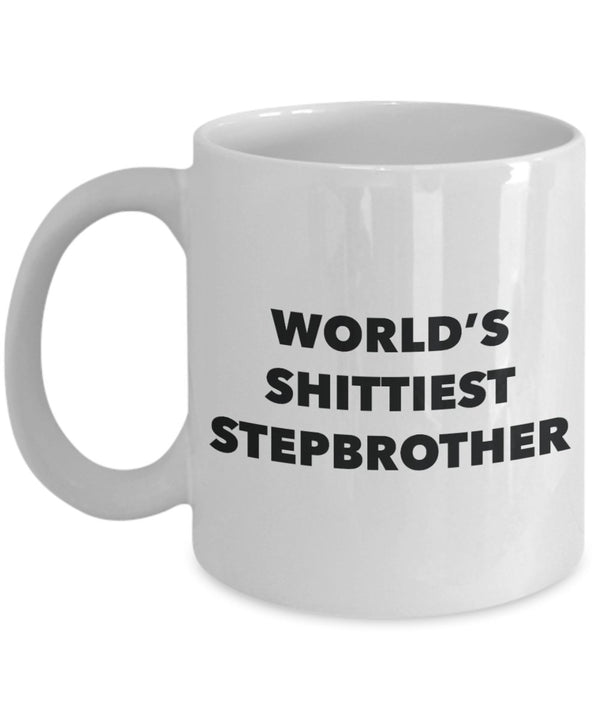 spreadpassion Stepbrother Mug - Coffee Cup - World's Shittiest Stepbrother - Stepbrother Gifts - Funny Novelty Birthday Present Idea White Variant sold out or unavailable