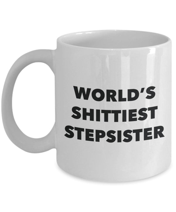spreadpassion Stepsister Mug - Coffee Cup - World's Shittiest Stepsister - Stepsister Gifts - Funny Novelty Birthday Present Idea White Variant sold out or unavailable