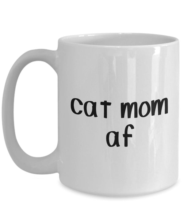 Spreadpassion Tasse Mit Aufschrift"Cat Mom" – Lustige Tasse Für Tee Kakao Kaffeetasse – Neuheit Geburtstagsgeschenk Weiß Variant Sold Out Or Unavailable
