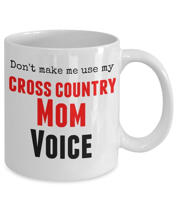Spreadpassion Tazza Da Caffè In Ceramica Con Scritta In Inglese"Don't Make Me Use My Cross Country Mom Voice" 325 Ml