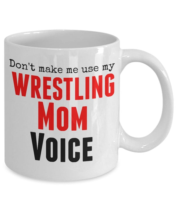 Spreadpassion Tazza Divertente Con Scritta In Lingua Inglese"Don't Make Me Use My Wrestling Mom Voice" 325 Ml Idea Regalo Unica