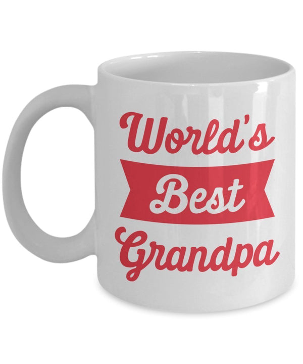 spreadpassion World’s Best Grandpa Mug - Funny Tea Hot Cocoa Coffee Cup - Novelty Birthday Christmas Anniversary Gag Gifts Idea White Variant sold out or unavailable