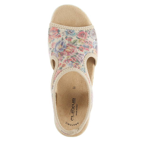 Spring Step Flexus NYAMAN-FLORAL Sandals BEIGE MULTI