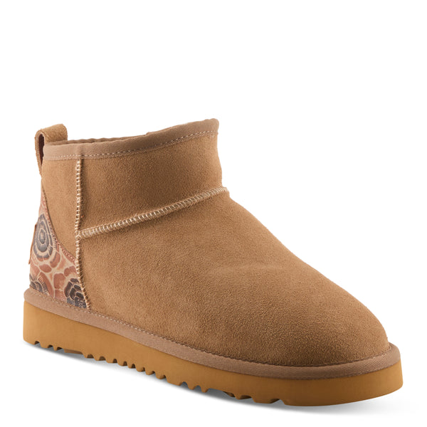 spring step L'ARTISTE BRANDAI BOOTS BEIGE MULTI SUEDE