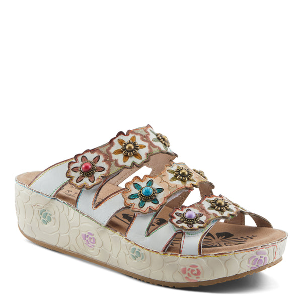 spring step L'ARTISTE CUDDLECAKE SANDALS CAMEL MULTI
