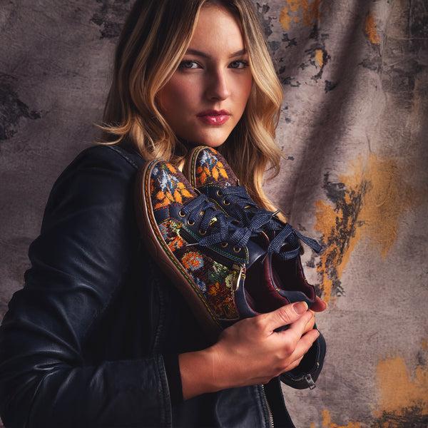 Spring Step L'ARTISTE DANLI-FAB SNEAKER SHOE BLACK MULTI