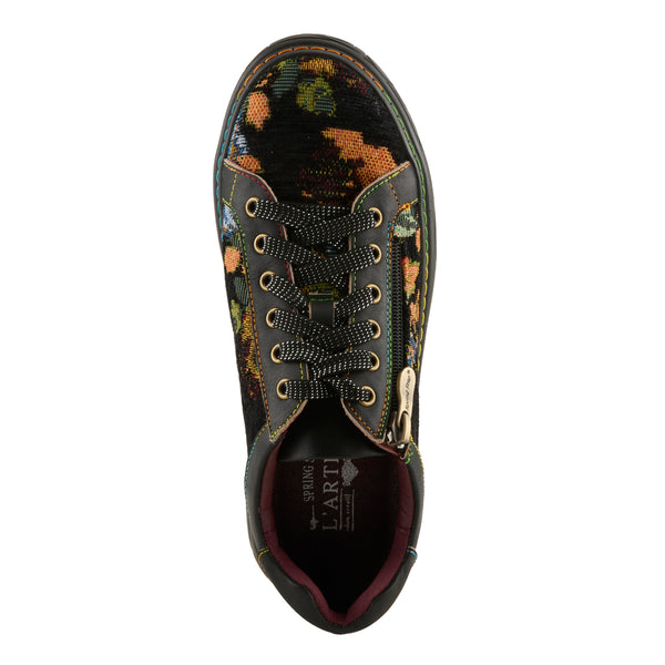 Spring Step L'ARTISTE DANLI-FAB SNEAKER SHOE BLACK MULTI