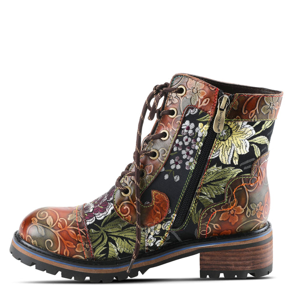 Spring Step L'ARTISTE FANTASTIC BOOTIES BROWN MULTI