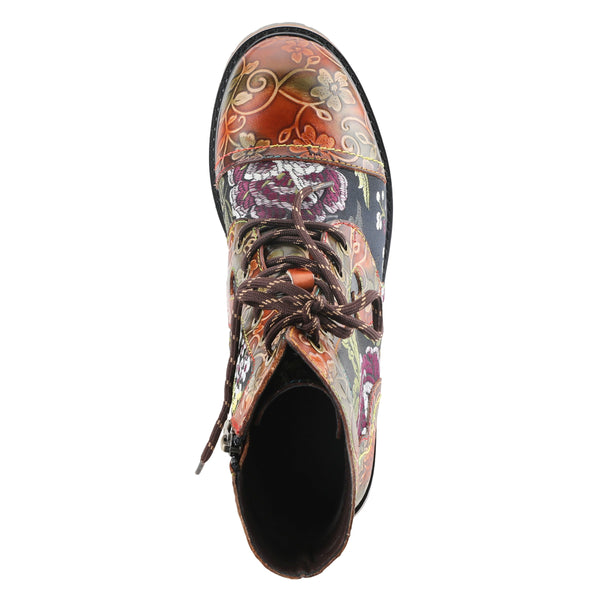 Spring Step L'ARTISTE FANTASTIC BOOTIES BROWN MULTI