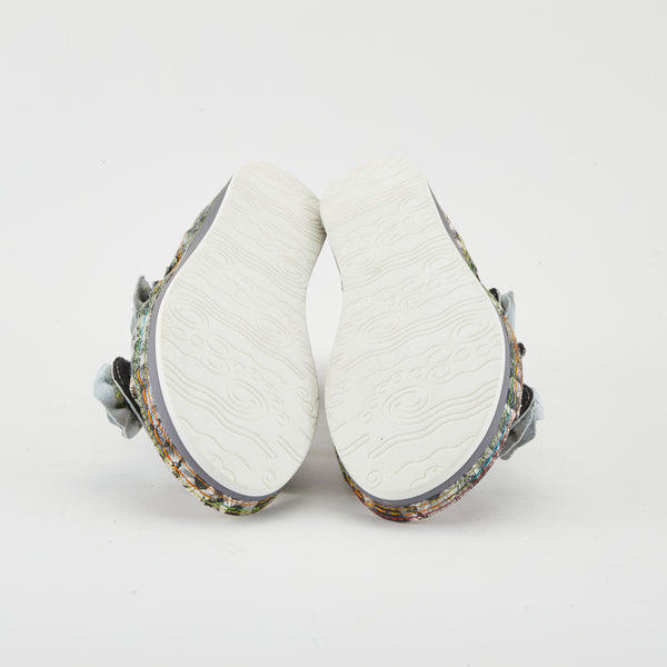 Spring Step L'ARTISTE JOELINA-DAZI ANKLE STRAP SANDALS YELLOW MULTI