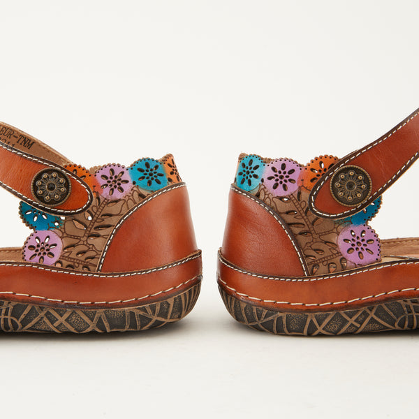 Spring Step L'ARTISTE KYSANDRA-FLEUR MARY JANE SHOES TAN MULTI