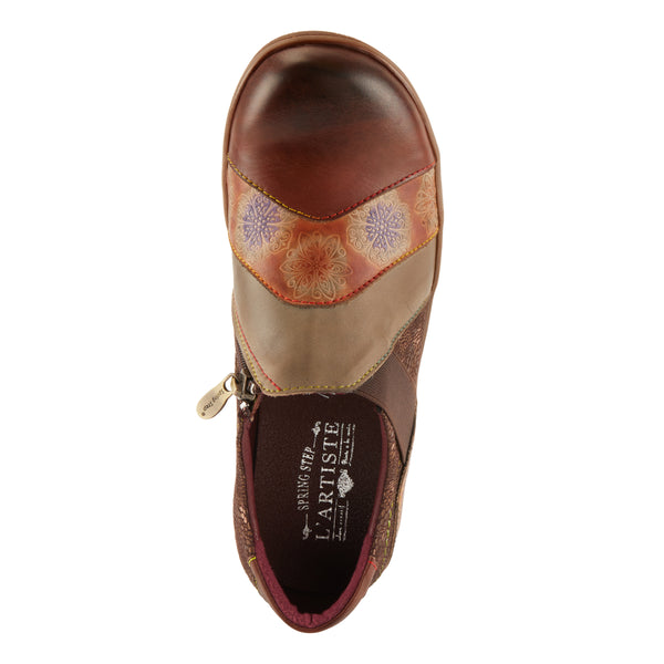 Spring Step L'ARTISTE LATA SLIP-ON SHOE BROWN MULTI