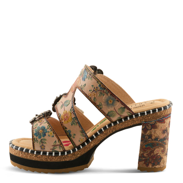 Spring Step L'ARTISTE MILEMARKER SANDAL BEIGE MULTI