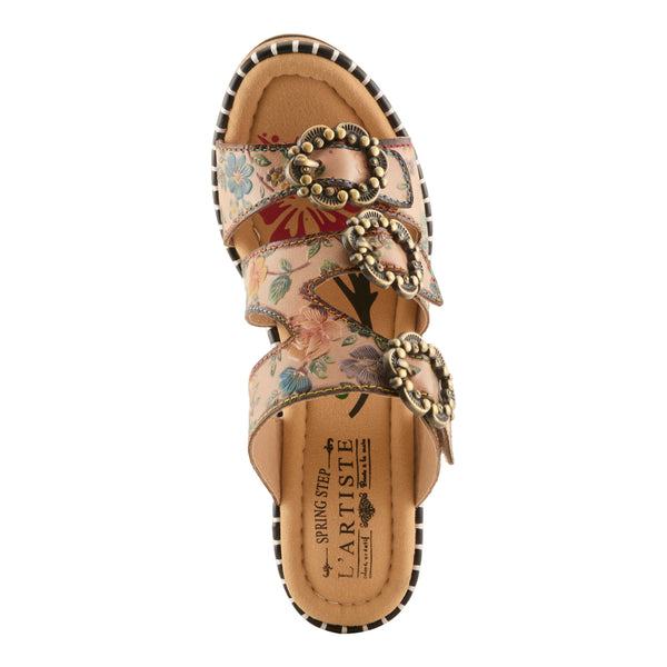Spring Step L'ARTISTE MILEMARKER SANDAL BEIGE MULTI