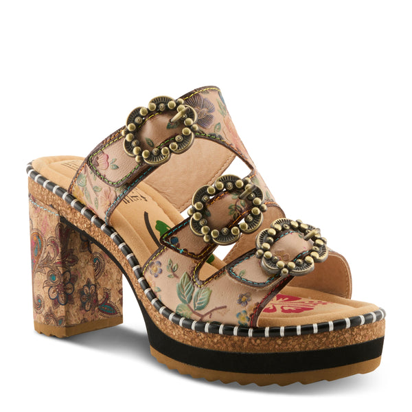 spring step L'ARTISTE MILEMARKER SANDAL BEIGE MULTI