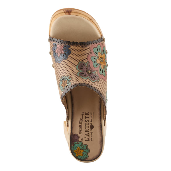 Spring Step L'ARTISTE RETROSTAR SANDALS BEIGE MULTI