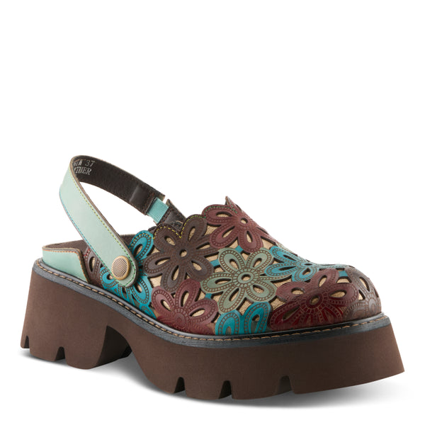 spring step L'ARTISTE SHOTPUT CLOGS MINT GREEN MULTI