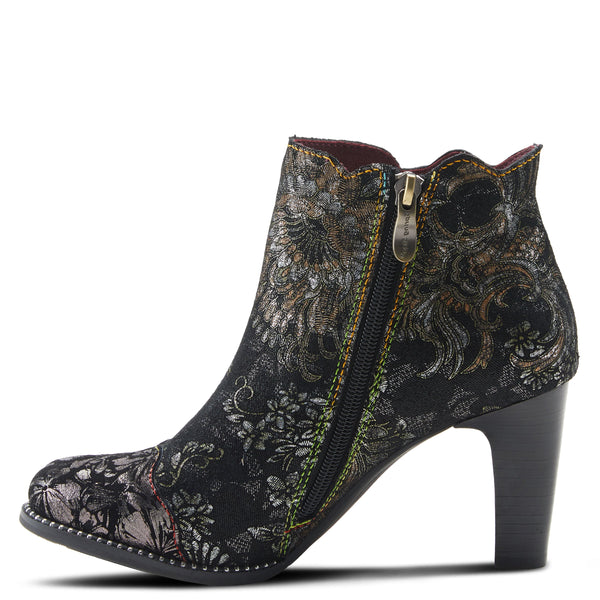 Spring Step L`ARTISTE SMOKINHOT HEELED BOOTIES BLACK MULTI