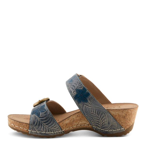 Spring Step L'ARTISTE THEBRASSRING SANDALS BLACK MULTI