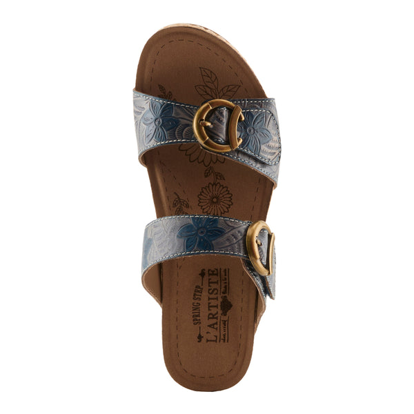 Spring Step L'ARTISTE THEBRASSRING SANDALS BLACK MULTI