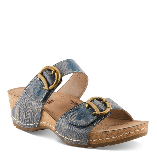 spring step L'ARTISTE THEBRASSRING SANDALS BLACK MULTI