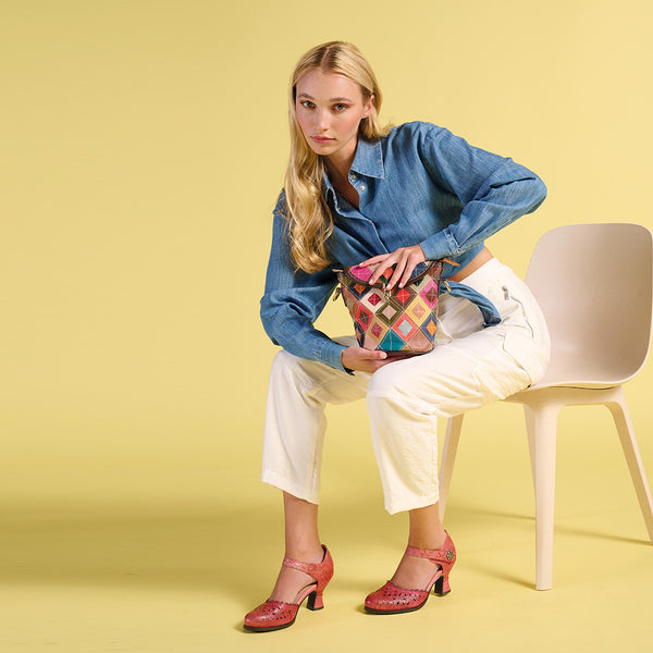 Spring Step L'ARTISTE VISIONARY ANKLE STRAP SHOE RED