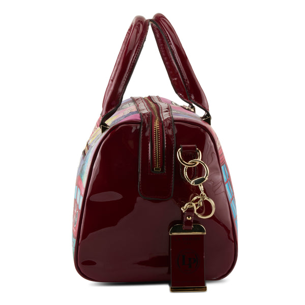 Spring Step LA PHILIPE LP1020-11 UMBRELLA IN LONDON HANDBAG-CLASSIC BORDEAUX