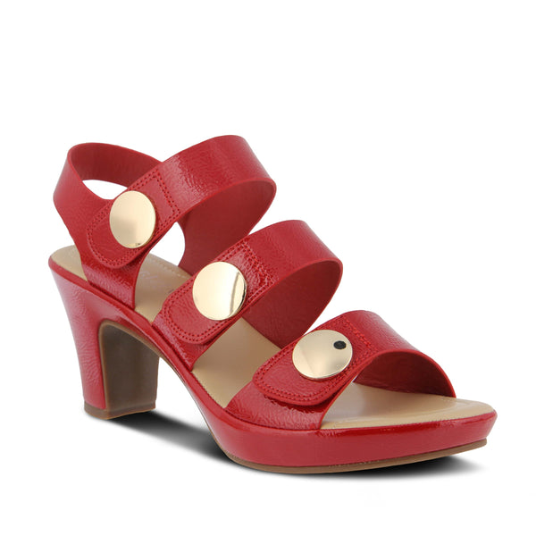 spring step PATRIZIA TRIODEE SLINGBACK SANDAL RED PATENT